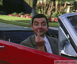 Mr.Bean Middle Finger