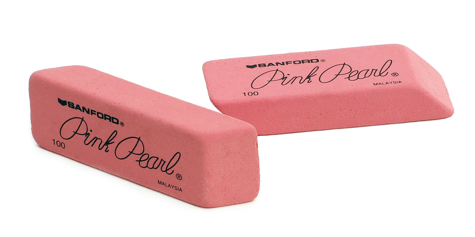 Office pink erasers