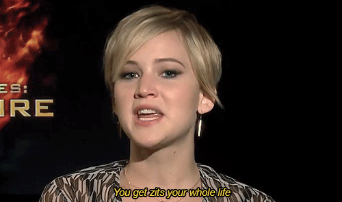 Jennifer Lawrence Zits Adult Acne