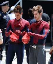 Ο Andrew Garfield (Spider-Man) και ο κασκαντέρ William Spencer