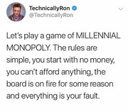 Στη νέα Monopoly Millennials δεν έχεις λεφτά για να αγοράσεις τίποτα