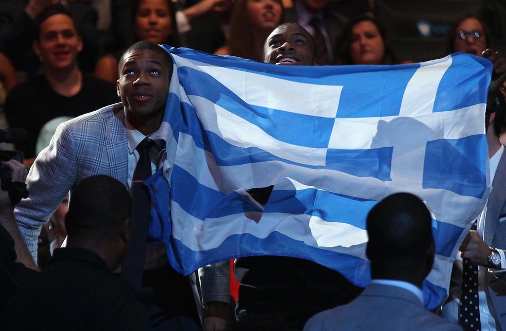 Τη νύχτα που επελέγη στο ντραφτ, όλος ο κόσμος είδε την ελληνική σημαία να ανεμίζει. 
