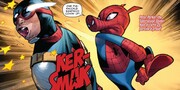 Υπάρχουν ζώα υπερηρωες με δημοσιευμένες ιστορίες οπως ο Throg και ο Spider-Ham που αντιστοιχούν στους κανονικούς Thor και Spider-Man.