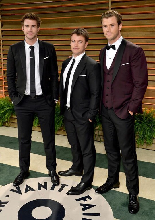 Τα αδέρφια Hemsworth (από αριστερά προς δεξιά): Liam, Luke, Chris 