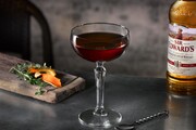 Rob Roy...Fill a mixing glass with ice cubes
Pour in 50ml of blended Scotch Whisky (such as Sir Edward’s)
Add 20ml of Red Vermouth
Shake in a couple of drops of Angostura Bitters
Stir thoroughly with a bar spoon
Strain into a cocktail glass