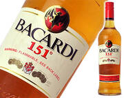 Bacardi 151....Στη συνέχεια έρχεται το Bacardi, που περιέχει 75.5% αλκοόλ ή 151-proof και επίσης χρησιμοποιείται συνήθως για κοκτέιλ. Αυτό το ποτό φλέγεται εύκολα, γι’ αυτό το βάζουν σε ποτά φλεγόμενα όπως το Β52.

