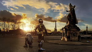 Ο Darth Vader πήρε το παρεόνι του Star Wars και βόλταραν στο Παρίσι