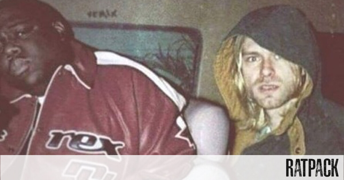 Kurt Cobain Et Notorious Big Nom Du Guitariste Φωτογραφία με τους Notorious B.I.G και Cobain να αράζουν παρέα