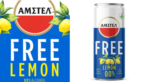 ΑΜΣΤΕΛ FREE 0,0% αλκοόλ και με χυμό από λεμόνια !