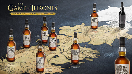 Κατέφτασε η συλλεκτική σειρά οκτώ Single Malt Scotch Whisky, εμπνευσμένη από το Game of Thrones
