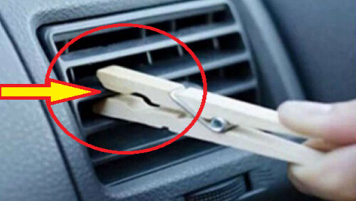 Τρομερό κόλπο: Τι θα γίνει αν βάλετε μανταλάκι στο AC του αυτοκινήτου;