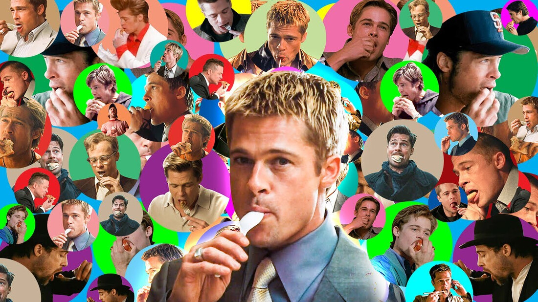 Brad Pitt γιατί τρως σε όλες τις ταινίες που παίζεις;